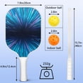 thumbnail image 4 of Pickleball Paddles Set Of 2, Fiberglass Surface, Thunder, Speed Print, 4 Balls & Bag, 4 of 5