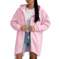 thumbnail image 6 of Perfectbot Women's Hooded Zip Up Jacket, Full Zip Fall Hoodie with Drawstring & Side Pockets, 6 of 6