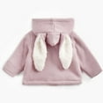 thumbnail image 4 of AUNVITO 2025 Trendy Children's Coat Winter Rabbit Children's Plush Thick Coat Hooded Jacket Coat Top, 4 of 9