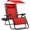 Crimson Red, variant on Folding Zero Gravity Outdoor Recliner Patio Lounge Chair w/Adjustable Canopy Shade, Headrest, Side Accessory Tray, Textilene Mesh - Ice Gray