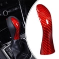thumbnail image 3 of Housse de Levier de Vitesse en Fibre de Carbone Rouge pour Modèles Infiniti 2014 2021, 3 of 3