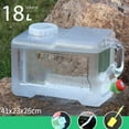 thumbnail image 1 of Contenedor de agua para acampar Almacenamiento de agua de emergencia con grifo Jarra de almacenamiento de agua potable resistente a altas temperaturas , 18L, 1 of 8