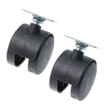 HEATSHAKING 2Pcs Computer Chair Wheels for Office Use 1.5In