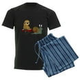 thumbnail image 6 of CafePress - Snail Pulling Wagon With Sloth Men's Dark Pajamas - Men's Dark Loose Fit Cotton Pajama Set, 6 of 7