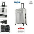 thumbnail image 4 of InUSA Vasty 28" Hardside Lightweight Luggage with Spinner Wheels, Handle, and Trolley, Gray, 4 of 10