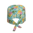 thumbnail image 2 of Kdxio Cute Pineapples Pattern Turban Hat for Women Men Comfortable Adjustable Cleaning Working Cap with Sweatband, 2 of 8