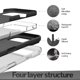 thumbnail image 5 of Funda de silicona negra EUMADOVE para iPhone 17 Pro con protección ضد golpes, 5 of 9