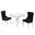 thumbnail image 2 of Margot 3-Piece Dining Set, Black, 2 of 2