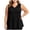 Black, variant on Women's Plus Size V-Neck Tank Top Pleated Front Flowy Sleeveless Blouse Casual Loose Fit Top with Side Pockets (Black,L)
