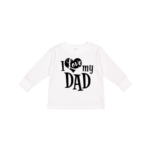 Inktastic I Love My Dad Boys or Girls Long Sleeve Toddler T-Shirt