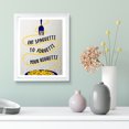 thumbnail image 2 of Designs ByLITA Eat Spaghetti To Forgetti Your Regretti, 11 x 14 White Wall Print Inspirational (Framed) | Retro Kitchen Decoration, 2 of 5