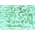 thumbnail image 1 of Ahgly Company Machine Washable Indoor Rectangle Abstract Turquoise Blue Modern Area Rugs, 7' x 10', 1 of 4