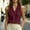 Red, variant on Women Cotton Linen Notched V Neck Pleated Sleeveless Blouse Shirt Summer Loose Fit Tunic Tank Top S