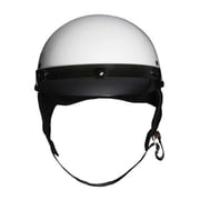 Fulmer Powersports 302 Revel Visor Motorcycle Half Helmet - Gloss White (XS)