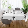thumbnail image 5 of Yayeee Tablecloths for Rectangular Tables 54 x 54 inch Party Table Cover, Anchor Pattern, 5 of 6