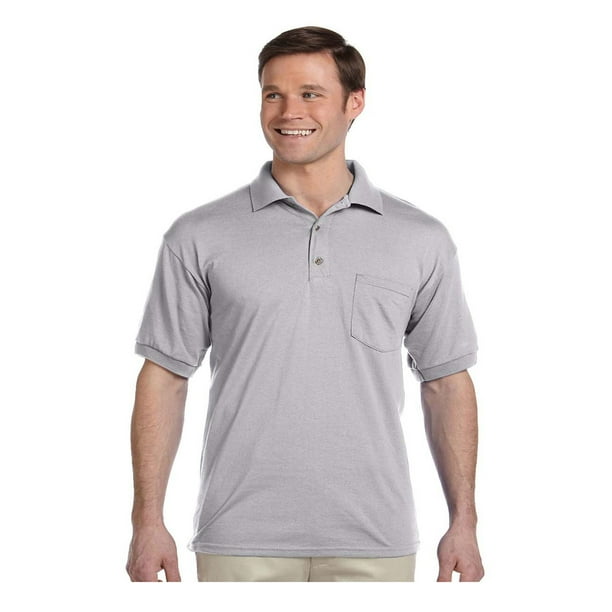Gildan - Gildan Men's Moisture Wicking Pocket Jersey Polo Shirt, Style ...