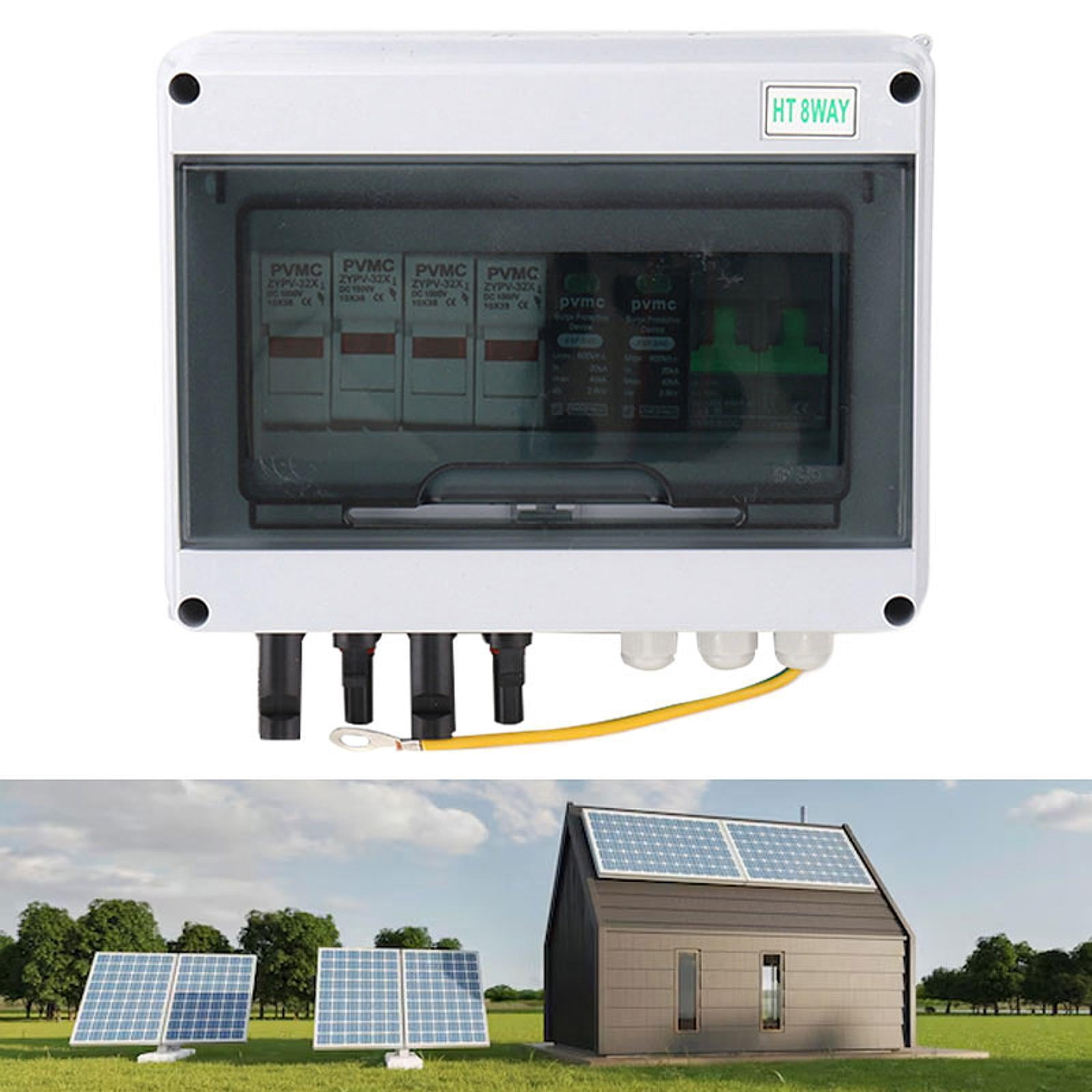 Menolana Solar DC Combiner Box 2 Input 1 Output Easy to Use Stable and Reliable DC 600V Fuse Mcb SPD Distribution Box for Car Industry