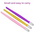 thumbnail image 3 of 30 Pieces Plastic Handle Nail Cuticle Pusher Rubber Tipped Nail Cleaner Colored Nail Art Tool for Men and Women Christmas Valentine's Day Giving(Mixed Colors), 3 of 5