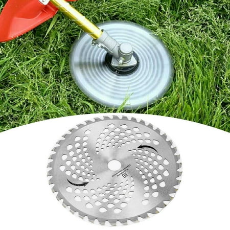 

OTVIAP 40 Tooth Lawn Steel Round Cutting Blade Grass Trimmer Head Garden Tools Saw Blade Tooth Saw Blade
