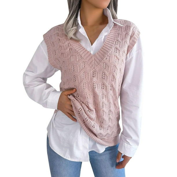Female sweater shop vest
