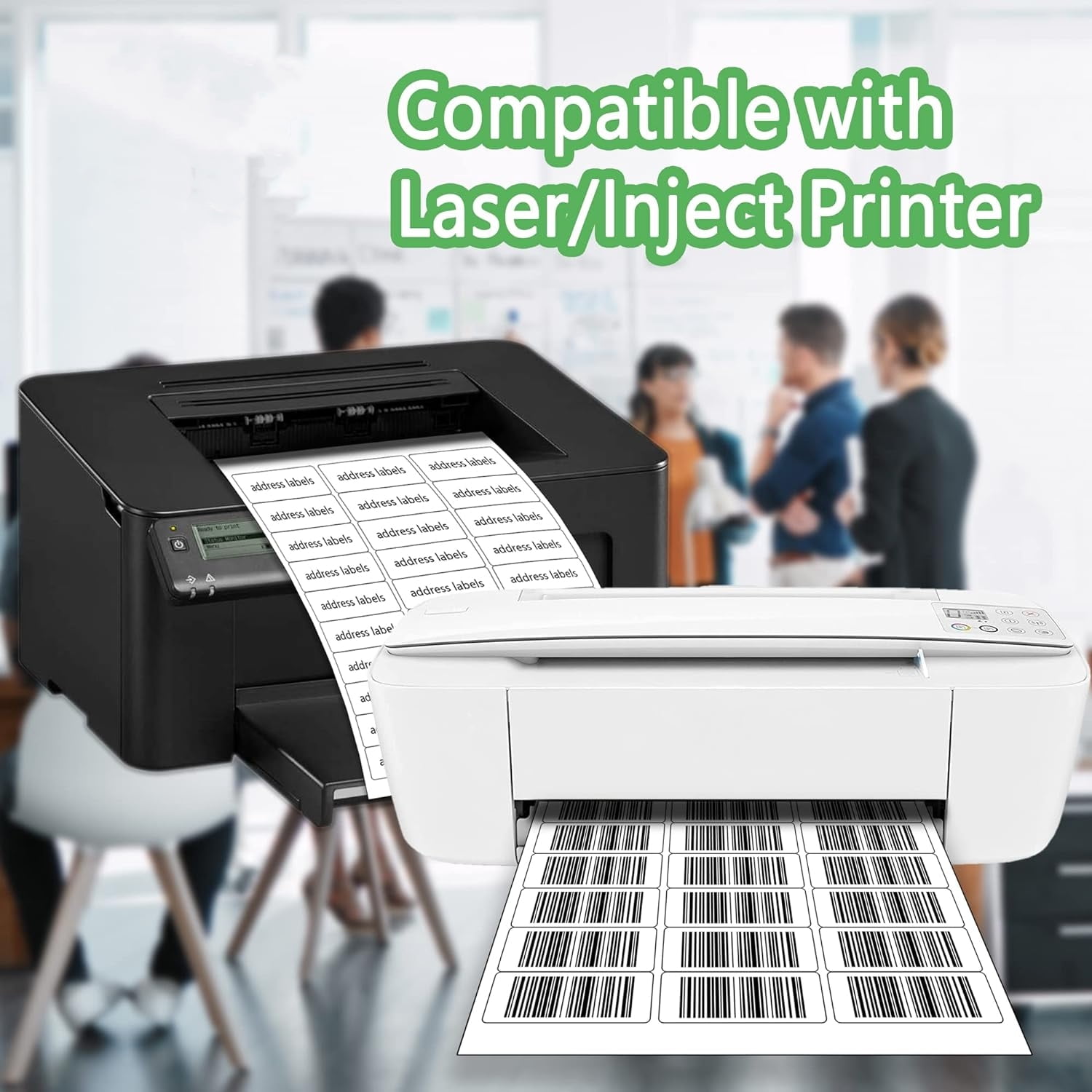 SJPACK 30 UP Address Labels for Laser Inkjet Printers 1" x 2-5/8", Pack of 15000 Labels