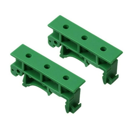 

Coconut Ok 1 Sets Pcb Din C45 Rail Mount Adapter Pcb Mount Bracket Clips Mount Holder 35Mm Green