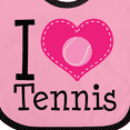 thumbnail image 4 of Inktastic Tennis Player I Love Tennis Girls Baby Bib, 4 of 4