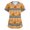 BY39_Yellow, variant on IYYVV Halloween Scrub Tops Women Pumpkin Ghost V Neck Nursing Shirts Print Plus Size Medical Nursing Uniforms with 2 Pockets Yellow 3XL