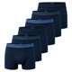 thumbnail image 1 of SCHIESSER Bóxers para hombre, paquete de 6 - «95/5», bañadores, algodón elástico, cintura con logotipo Azul 2XL (XX-Large), 1 of 4
