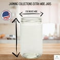 thumbnail image 5 of Jarming Collections 32oz Glass Storage Jar with BPA-Free Lid – Extra Wide Mouth – Made in USA (2 Count), 5 of 10