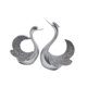 thumbnail image 4 of 2x estatuas de cisne figuras de animales regalos de cumpleaños adornos de resina decorativa esculturas de San Valentín para bookshelf cafe gabinete de Plateado, 4 of 8