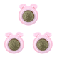 thumbnail image 1 of 3 Uds Bolas Hierba Gatera Plástico Juguete para Gatos Reemplazable Forma Cabeza Perro Suministros () Rosa, 1 of 5