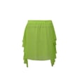 thumbnail image 4 of Yuemengxuan Woman Solid Color High Waist Package Hip Skirt See-Through Beach Dress, 4 of 8