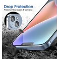 thumbnail image 4 of Protector de pantalla y lente de cámara para iPhone 14 6.1 AmFilm, 4 of 6