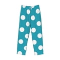 thumbnail image 6 of Daiia Sky Blue And White Polka Dot Men's Sleep Pant with Pockets and Drawstring,Pajama Pants-Large, 6 of 9