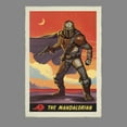 thumbnail image 2 of Boy's Star Wars: The Mandalorian Trading Card  Performance Graphic Tee Charcoal Heather X Large, 2 of 4