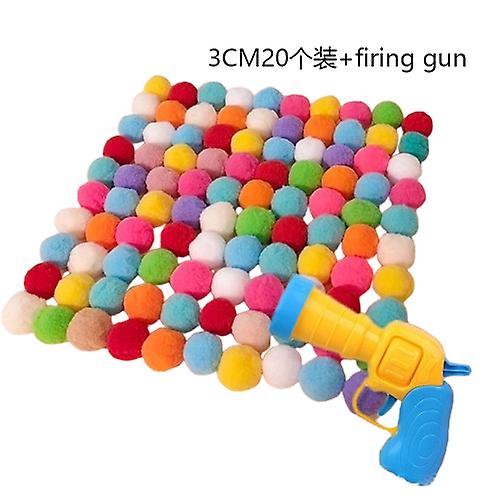 Pelota de peluche creativa para gatos yuxing Juguete para gatos pistola de tiro 20 piezas elásticas