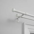 thumbnail image 5 of Exclusive Home 0.62" Silver Cap Adjustable Double Curtain Rod Set, 36"-72", 5 of 8