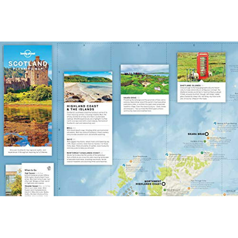 Map: Lonely Planet Scotland Planning Map 1 (Sheet map, folded) 
