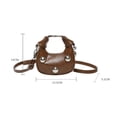 thumbnail image 5 of Women Small Handbag PU Shoulder Bag Retro Crossbody Bag for Travel, 5 of 21