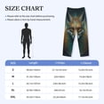 thumbnail image 4 of Fuzoiu Vintage Pattern Fox Print Men's Pajama Pants,Lounge Pants for Men,Lounge PJ Bottoms,Sleepwear Pants with Drawstring Pockets -Medium, 4 of 6