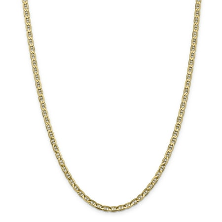 Anchor Link Chain Necklace - 14kt Yellow Gold 3.75mm Concave Link Anchor Chain Necklace 22 Inch Pendant Charm Fine Jewelry Ideal Gifts For Women Gift Set From Heart