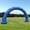 Blue, variant on Wellcomer 21Ft PVC Inflatable Arch , Polygon archway with built-in blower - Black
