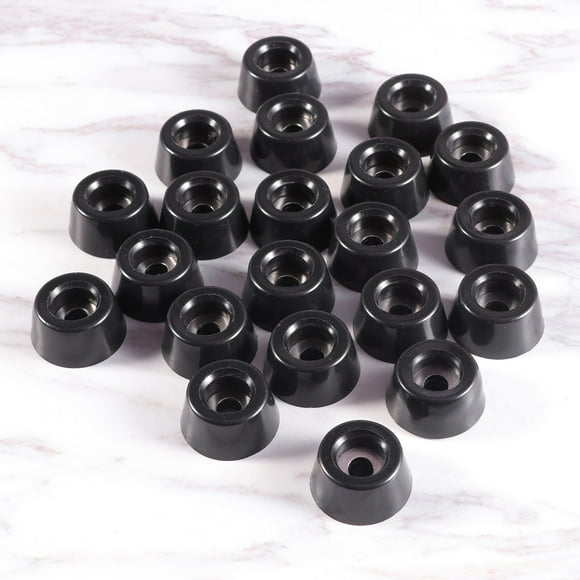 OULII 20PCS Furniture Gripper Pad Protective Cap Rubber Mat Black