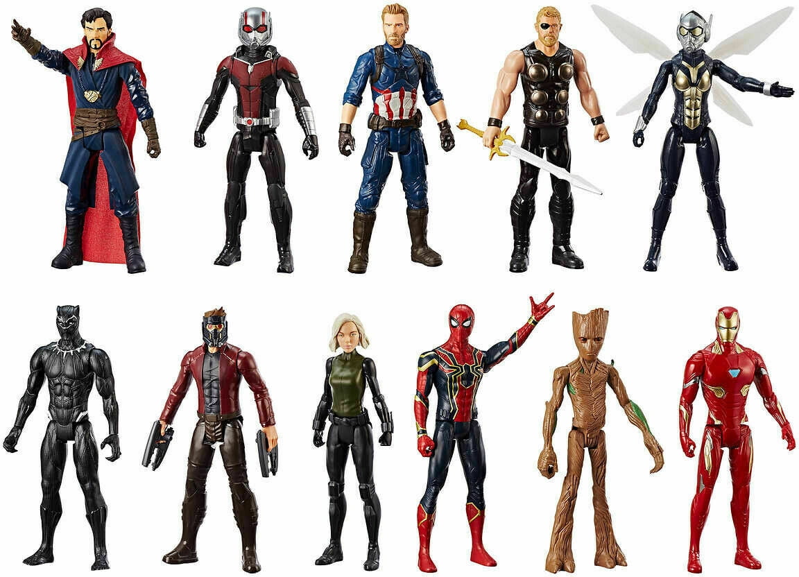 Marvel, Titan Hero Series Action Figures Set, 12 Inch, 11 Pieces