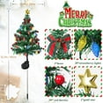 thumbnail image 3 of Solar Christmas Tree with LED Lights Outdoor Solar Christmas Decorations Waterproof Solar Powered Prelit Christmas Tree for Holiday Pathway Garden Yard (Solar Christmas Tree, 3 of 7