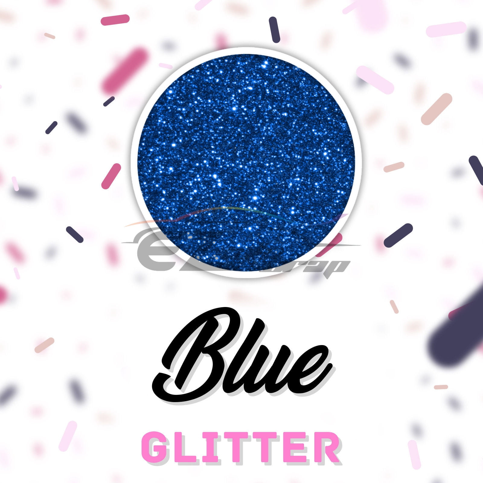 ESSMO Royal Blue Glitter Heat Transfer Vinyl HTV Sheet T-Shirt 20" Wide Iron On Heat Press DG07 20"x360"