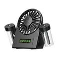 thumbnail image 1 of Ventilador de ventilador de nebulización Ventilador compacto Tipo C con tanque de agua Ventilador de aire personal bajo ruido de aire para la oficina Negro, 1 of 8