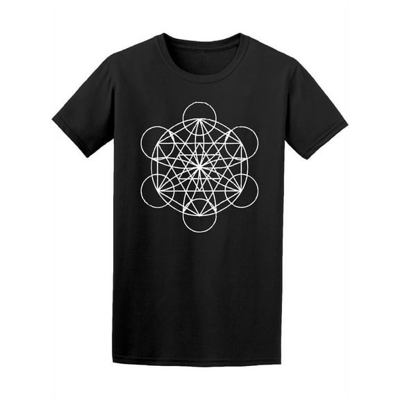 Sacred Geometry Star In Circle T-Shirt Men -Image by Shutterstock, Male x-Large