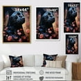 thumbnail image 4 of Designart "Tranquil Hunt Of The Noir Panther" Animals Panther Canvas Wall Art, 4 of 7
